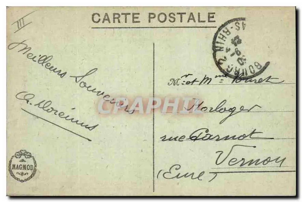 Strasbourg. Ansicht der Petite France — Verlag Magnod, Seriennummer nicht sichtbar - Rückseite