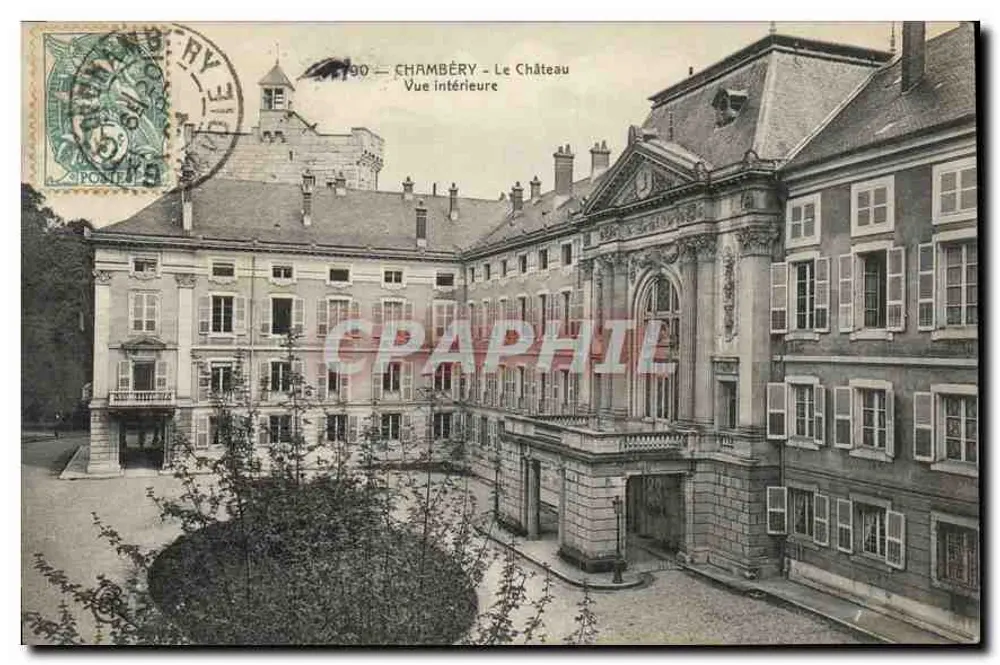Chambéry — O Castelo — Vista interna — editor não visível - Frente