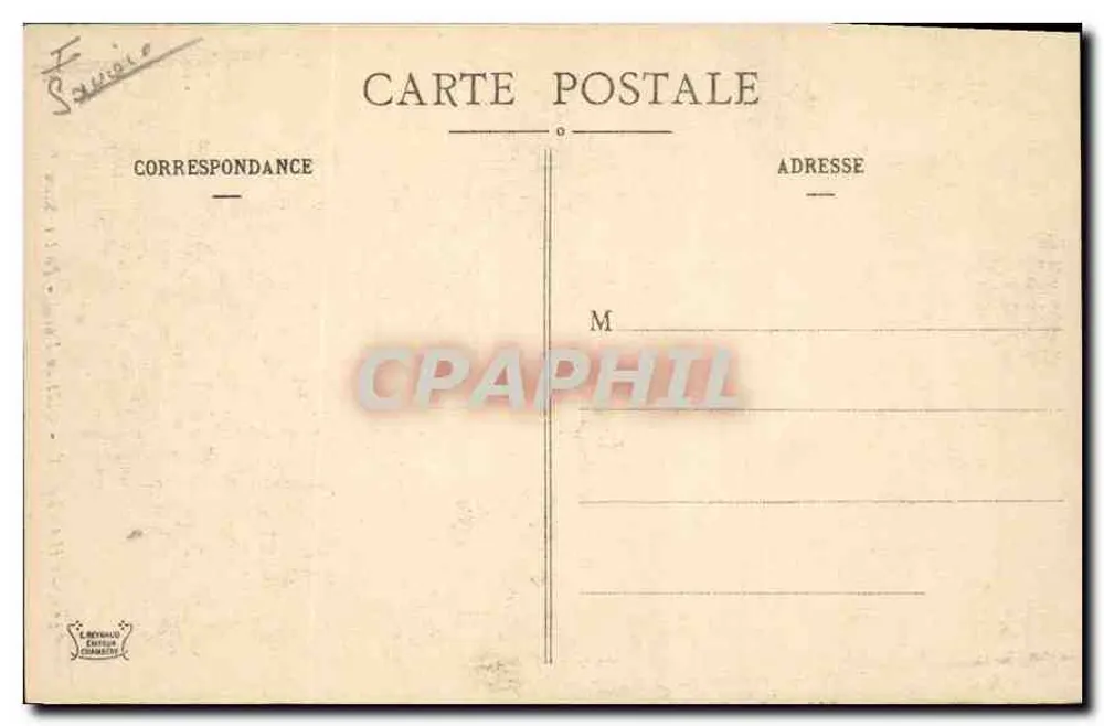 Chambéry - Ducal Castle - Saint-Dominique Gate — Verlag E. Reynaud, Nr. 272 - Rückseite