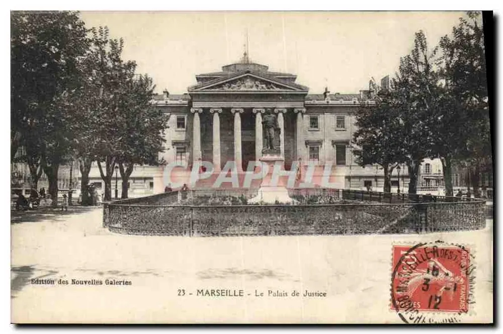 Marselha — O Palácio de Justiça — Edição das Novas Galerias, n°23 - Frente