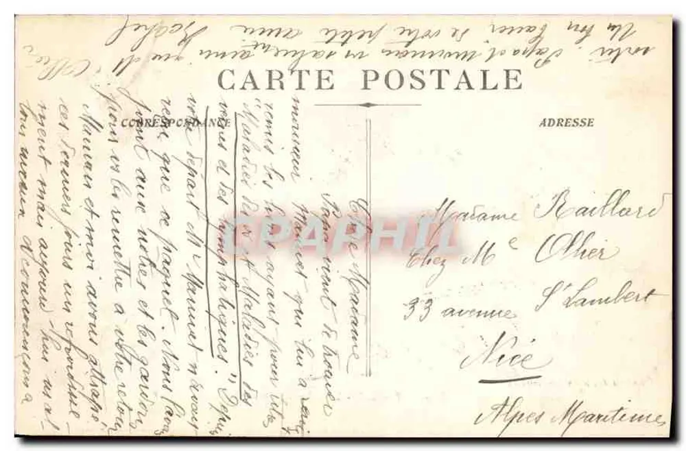 Marselha — O Palácio de Justiça — Edição das Novas Galerias, n°23 - Verso