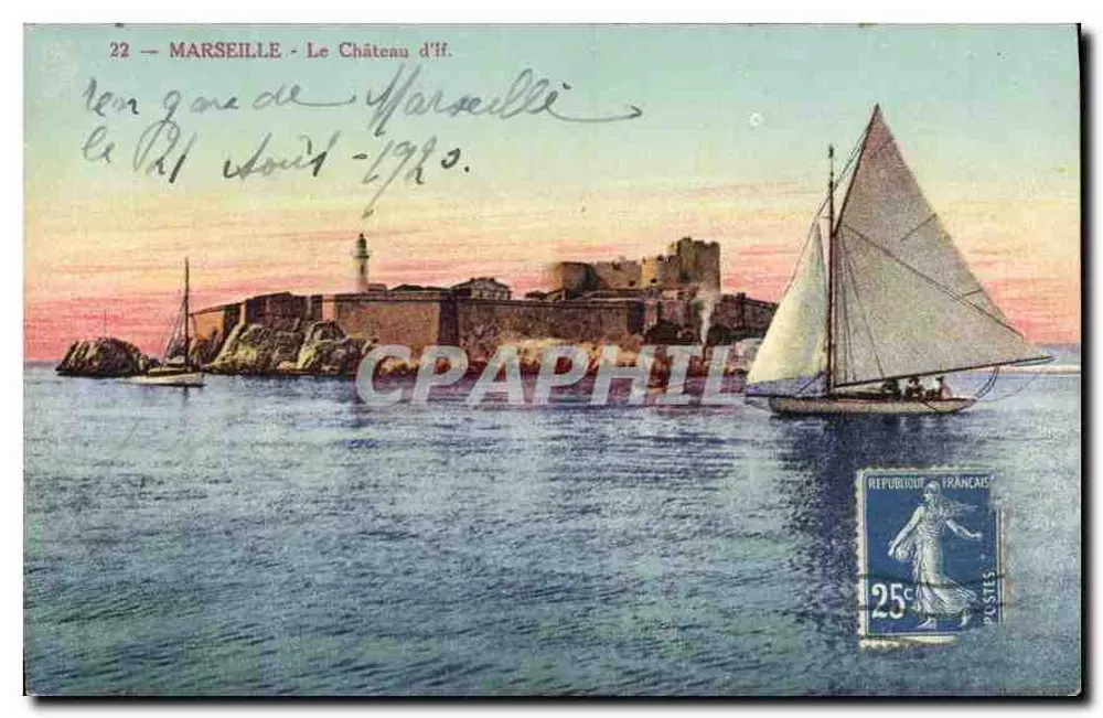 Marselha - O Castelo de If — Edição Nouvelles Galeries, n°22 - Frente