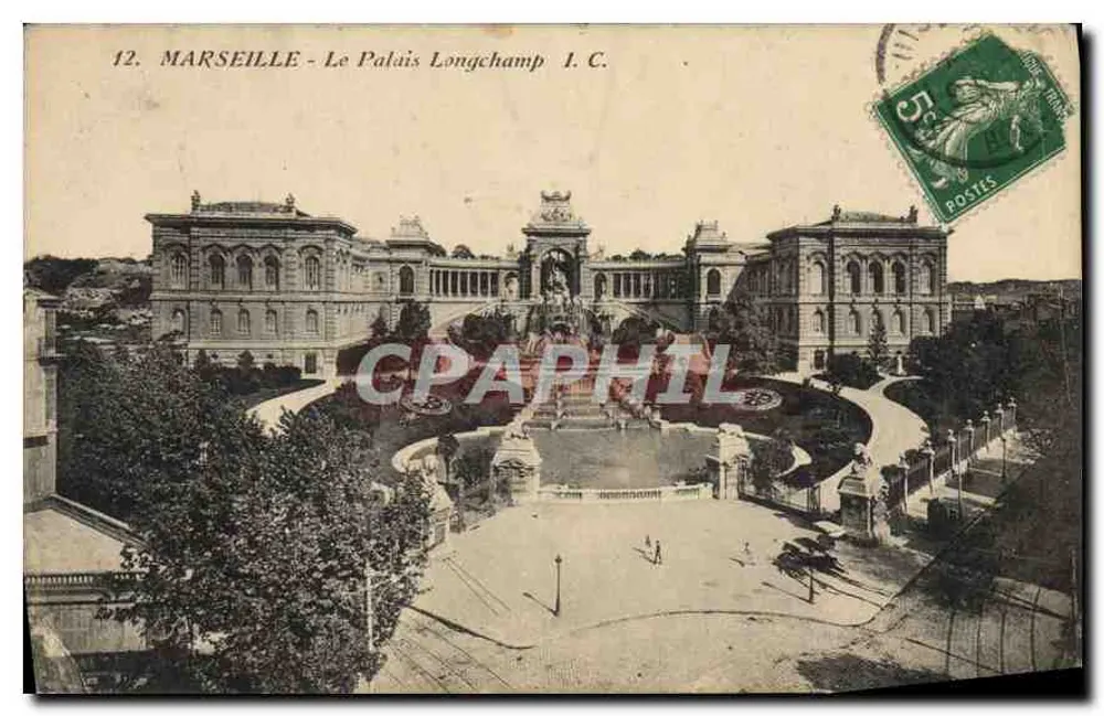 Marseille - O Palácio Longchamp - I.C. - Frente