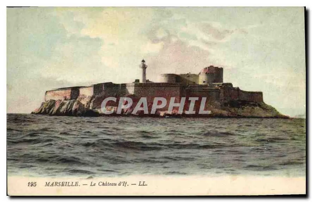 Marselha — O Castelo de If — LL. — n° 195 - Frente
