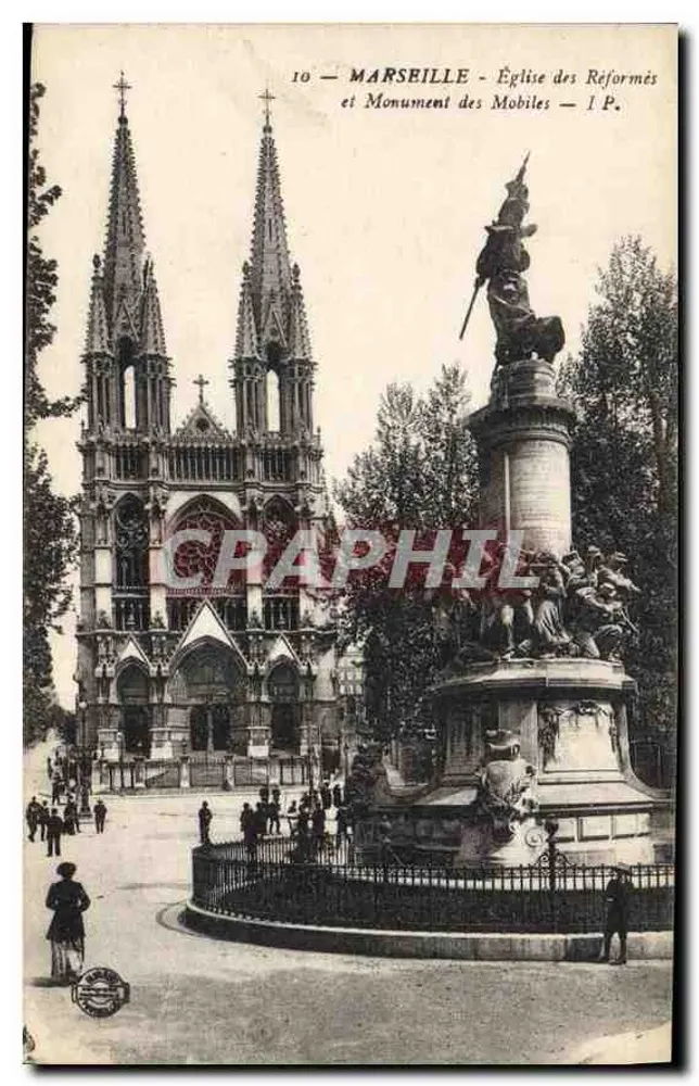 Marseille - Kirche der Reformierten und Denkmal der Mobiles — I.P. - Vorderseite