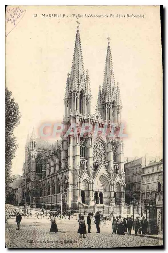 Marseille - Kirche Saint Vincent de Paul (Reformierte) — Ausgabe der Nouvelles Galeries, Nr. 18 - Vorderseite