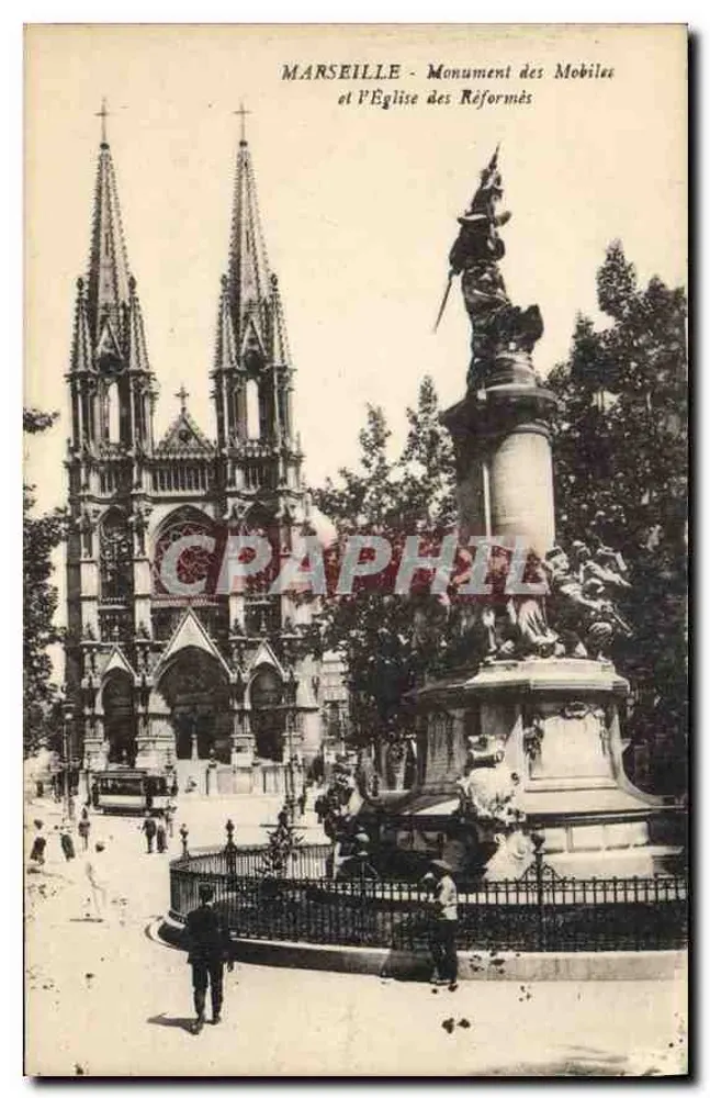 Marseille - Denkmal der Mobiles und die reformierte Kirche - Vorderseite