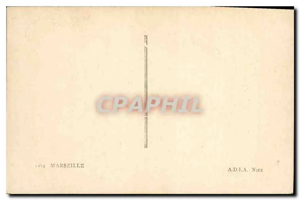 Vista noturna de Marseille — editor A.D.I.A. Nice, n° 1214 - Verso
