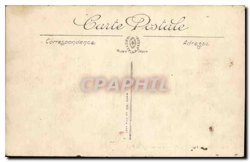 Marseille — Remorqueur sortant du Port — L.L. n°206 - Verso