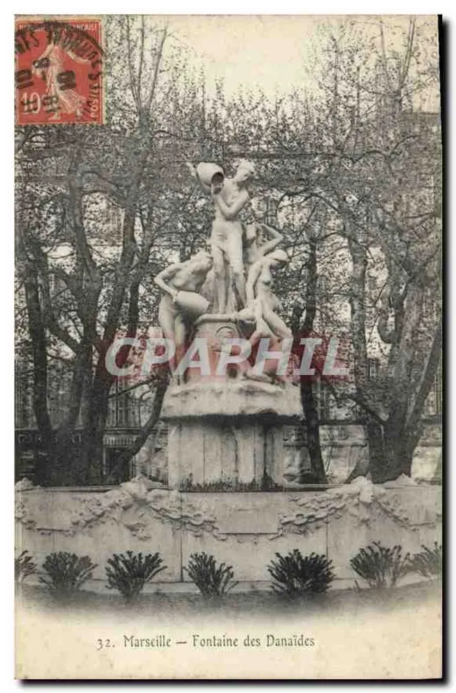 Marseille — Fontaine des Danaïdes — Editor C. R. S. (n°32) - Frente
