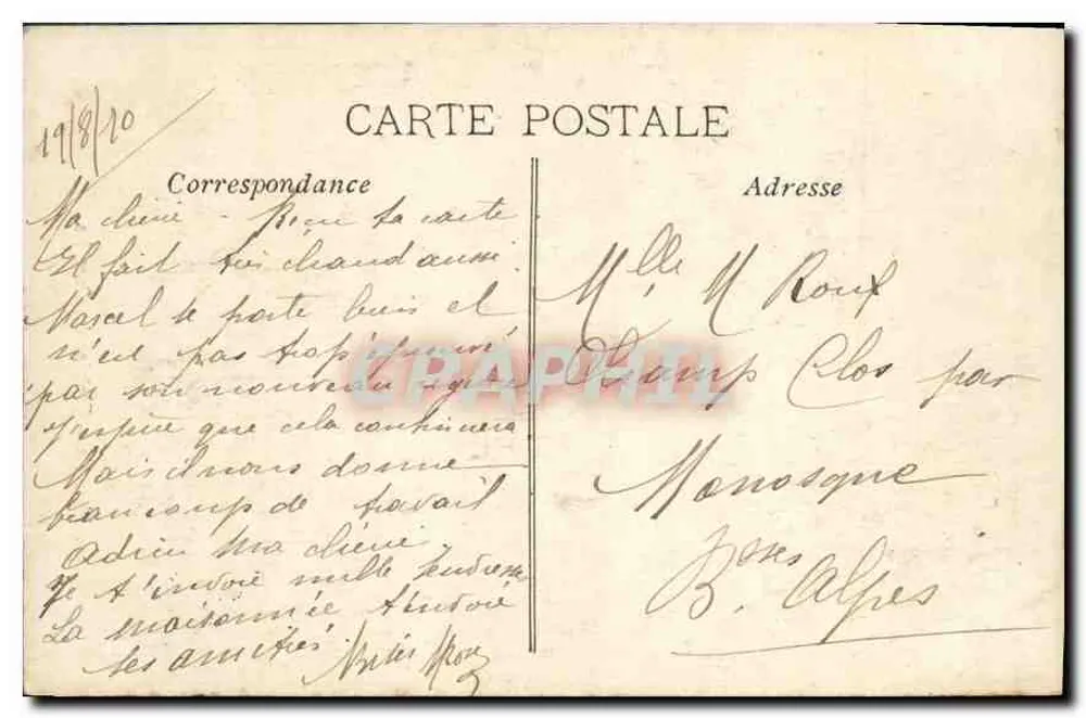 Marseille — Fontaine des Danaïdes — Editor C. R. S. (n°32) - Verso