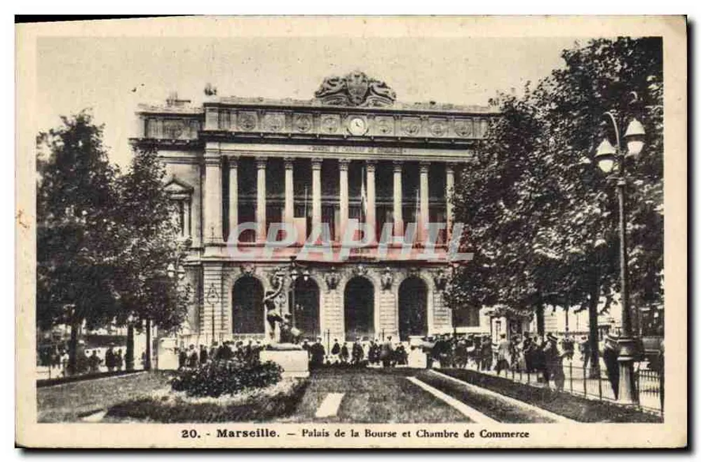 Marselha — Palácio da Bolsa e Câmara de Comércio — Graphphil - Frente