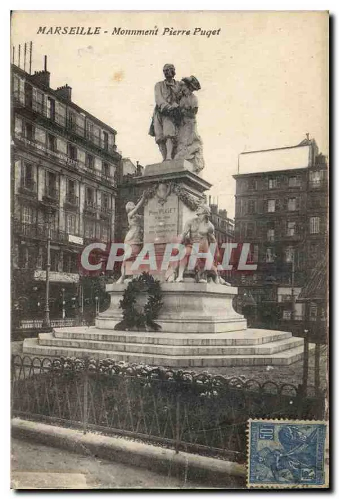 MARSEILLE - Monument Pierre Puget — editor desconhecido, número de série não visível - Frente