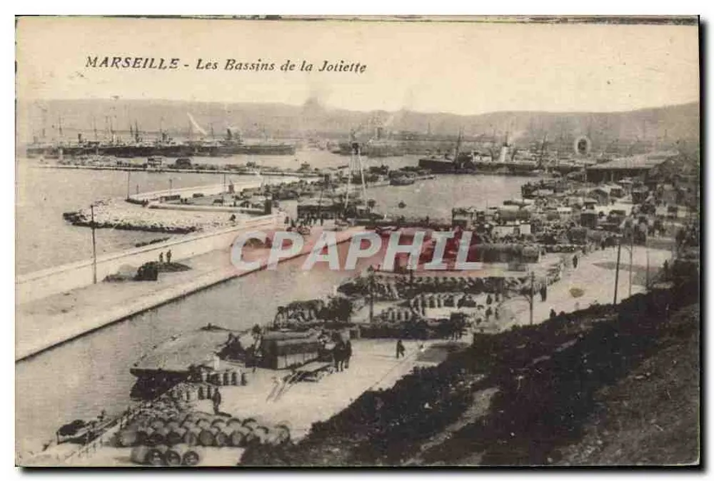 Marseille - Les Bassins de la Joliette — éditeur non identifié, n° de série non visible - Recto