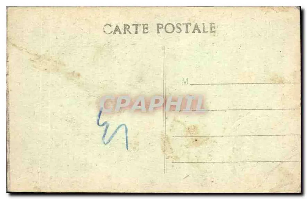 Marseille - Fontaine Cantini — onbekende uitgever, serie-nummer niet zichtbaar - Achterkant