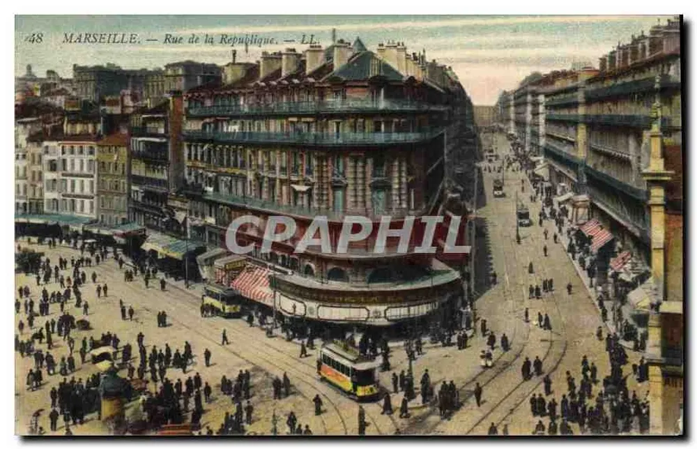 Marseille — Rue de la République — LL - Frente