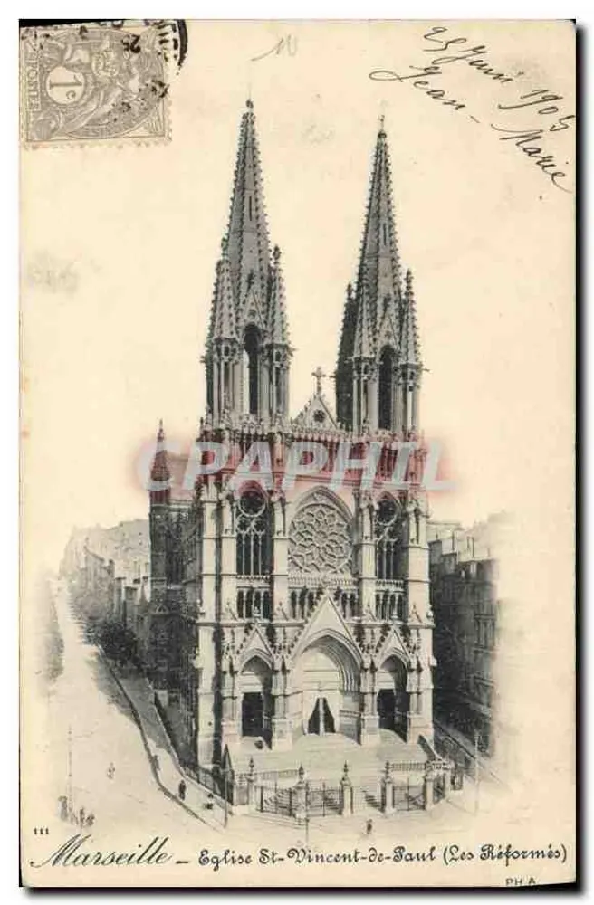 Marseille — Kirche St-Vincent-de-Paul (Die Reformierten) — PHA - Vorderseite