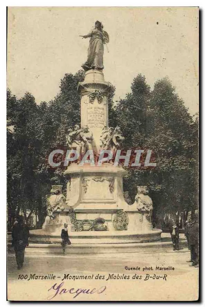 Monument des Mobiles des B-du-R — Marseille — Guende phot. Marseille - Recto