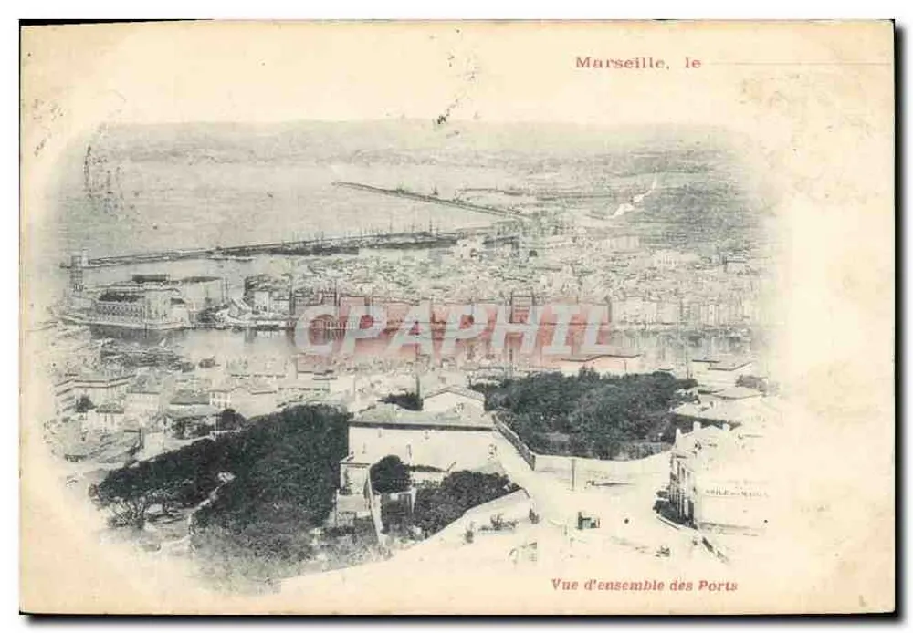 Marselha, o — Vista geral dos Portos — Editor não identificado - Frente