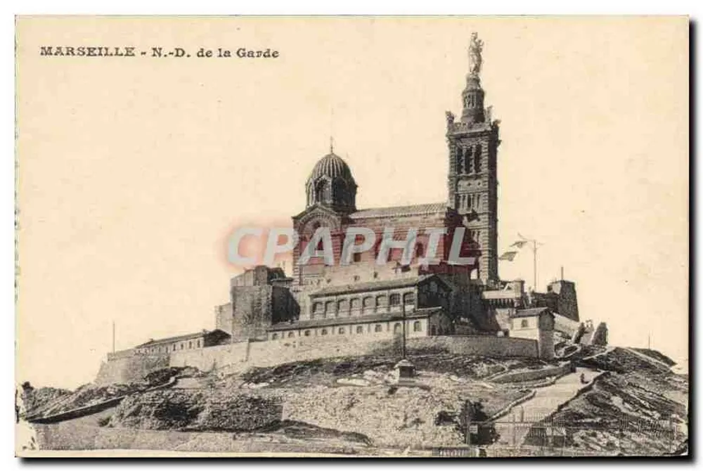 Marselha - N.-D. da Guarda — editor desconhecido, número de série não visível - Frente
