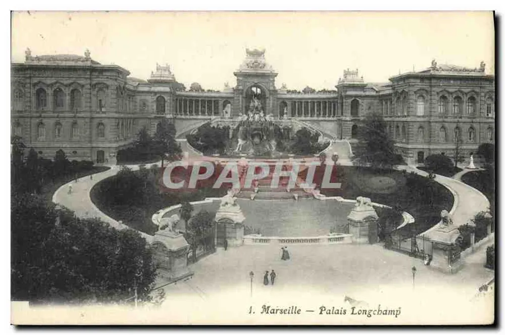 Marseille — Palácio Longchamp — n°1 - Frente