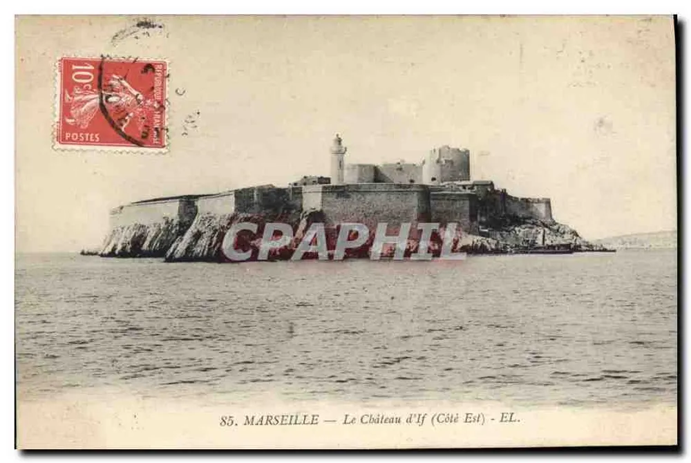 Marselha — O Castelo de If (Lado Leste) — EL. n°85 - Frente