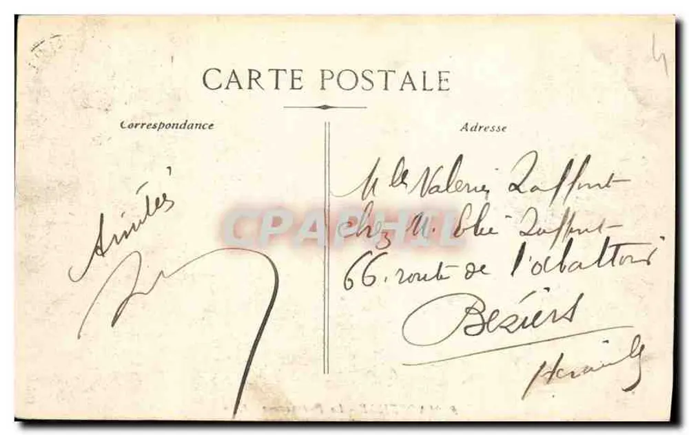 Marseille - A Prefeitura - C.N. - Editor C.N. n°9 - Verso