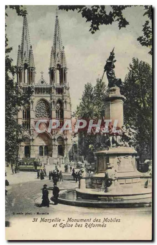 Marseille - Monument der Mobiles und Église des Réformés — Guende phot. - Vorderseite