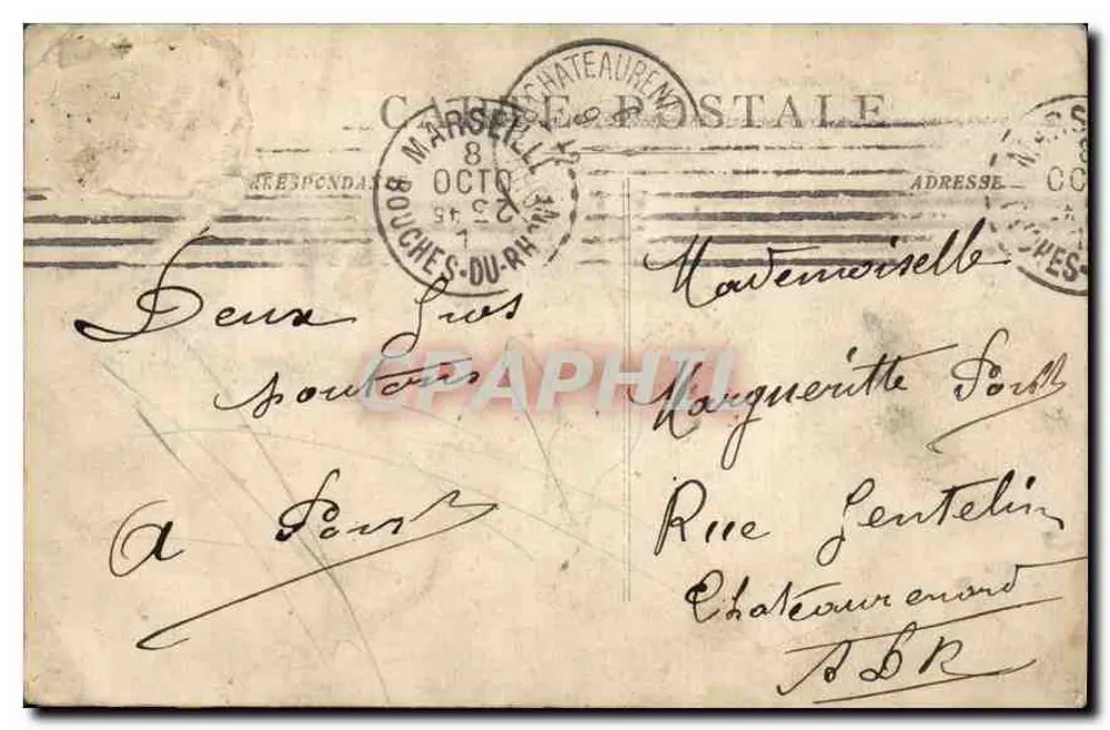 Marseille - Panorama dos Portos — editor desconhecido, n° 264 - Verso