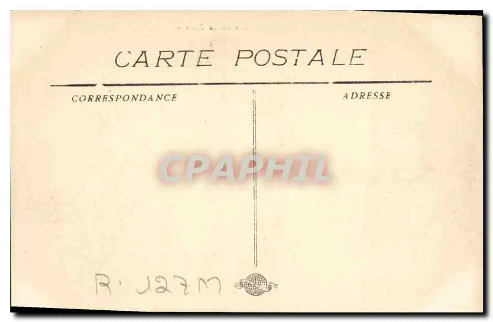 Marselha - Place de la Bourse — vista da fonte e do prédio principal — editor não identificado, n° de série 18 - Verso