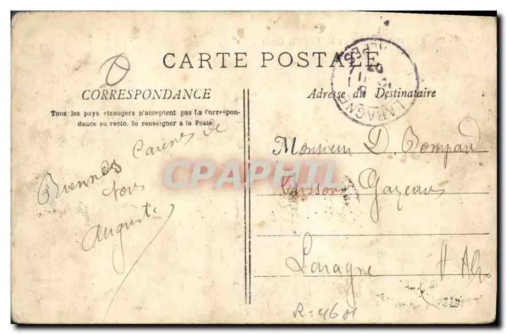Marseille - Panorama pris de N.-D. de la Garde - Éditeur : L. Béchard, Marseille, n° 3576 - Verso
