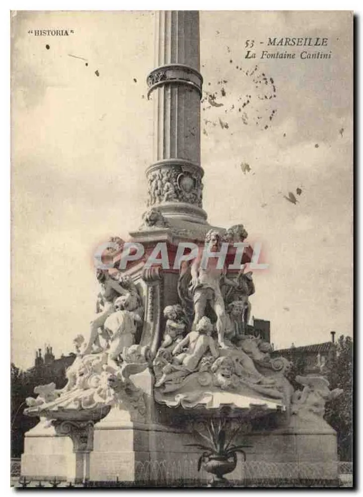 La Fontaine Cantini — Marseille — Editora 'Historia', n°53 - Frente