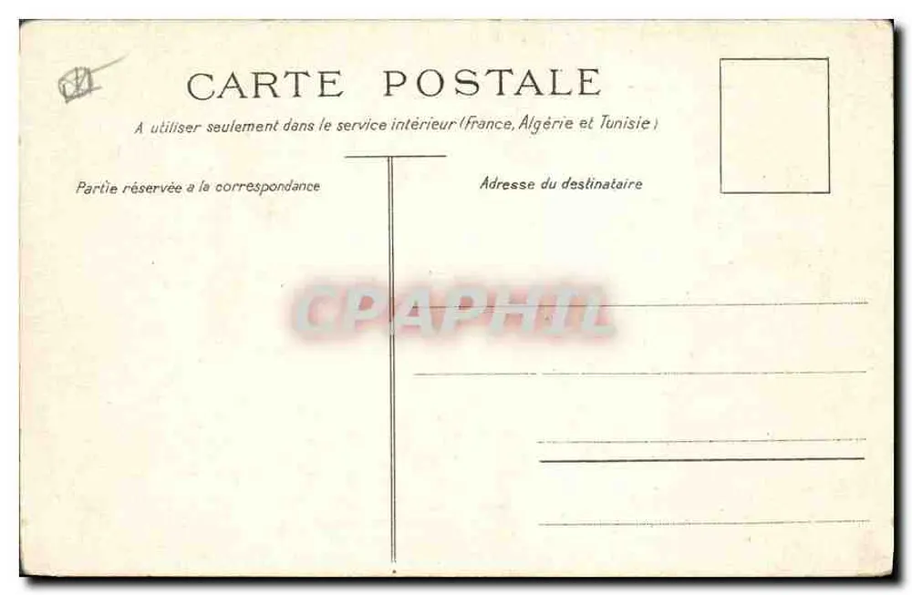 Marseille. Die Reformierte Kirche und Denkmal der Mobiles — Edition C. Mancièrè, Marseille, n°11 - Rückseite