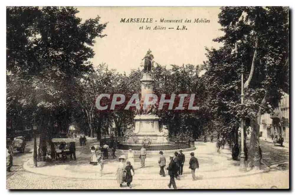 Marseille - Denkmal der Mobiles und die Allées — L.R. - Vorderseite