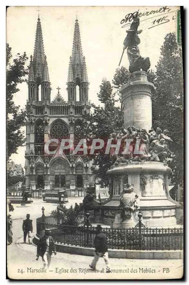 Marseille — Kirche der Reformierten & Denkmal der Mobiles — PB - Vorderseite