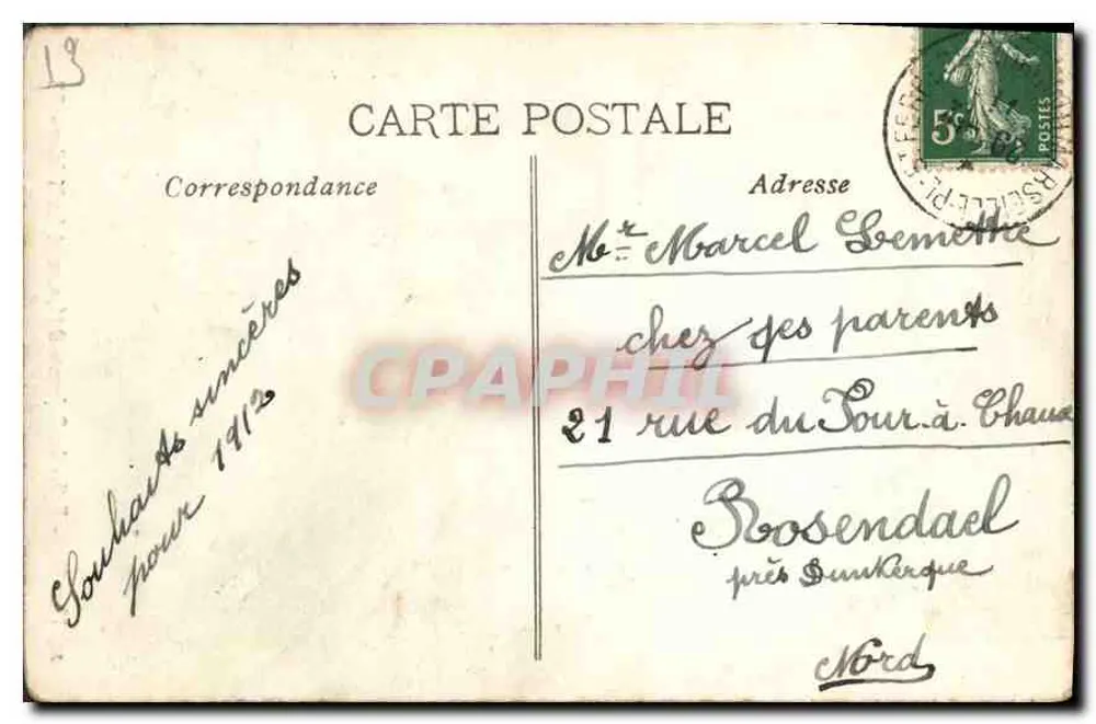 Marseille — Kirche der Reformierten & Denkmal der Mobiles — PB - Rückseite