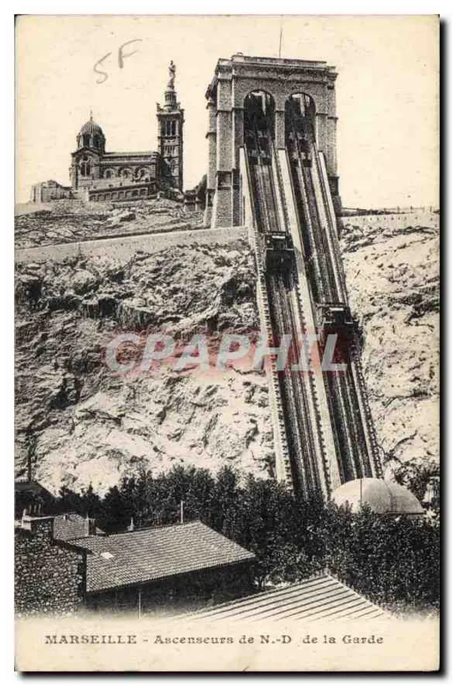 Marseille - Ascensores de N.-D. de la Garde - Frente