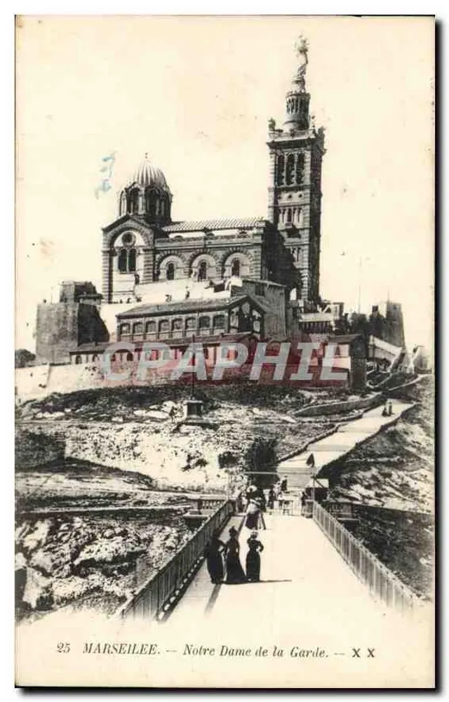 Marselha — Nossa Senhora da Guarda — editor C. P. H. Phil, n° 25 - Frente