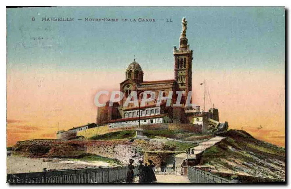 Marseille — Notre-Dame de la Garde — LL - Frente