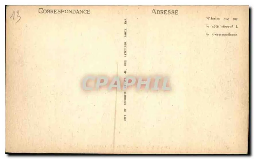 Marselha — O Forte Saint-Jean — LL, n° 247 - Verso