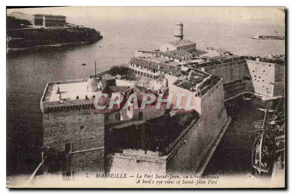 Marseille — Fort Saint-Jean — Luftbild — Imp. E. Le Doleay, Paris - Vorderseite