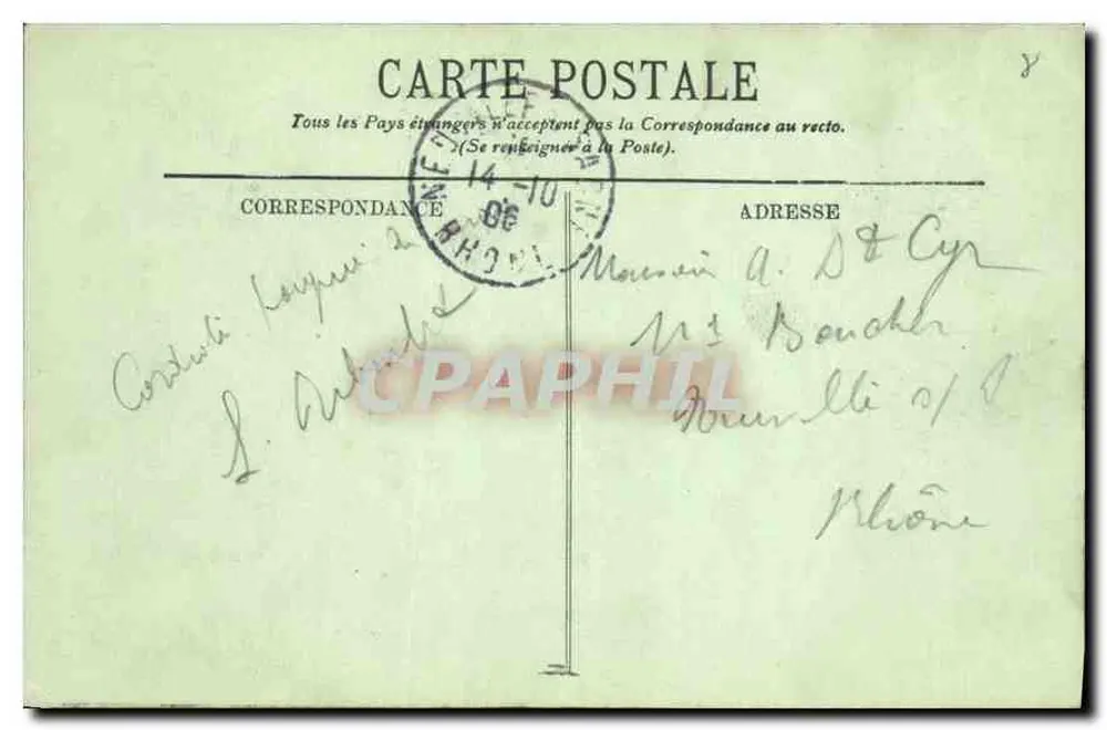 Marselha — A Bolsa e a Cannebière — LL. n°46 - Verso