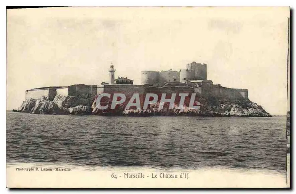 Marselha - O Castelo de If — Phototype R. Lacour - Marselha, n°64 - Frente