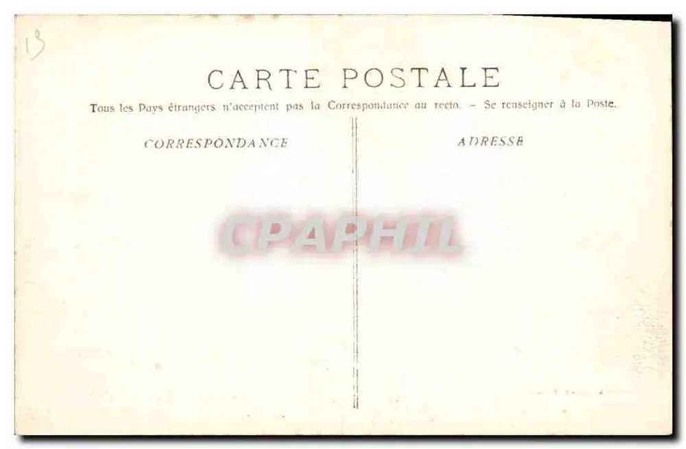 Marselha - O Castelo de If — Phototype R. Lacour - Marselha, n°64 - Verso