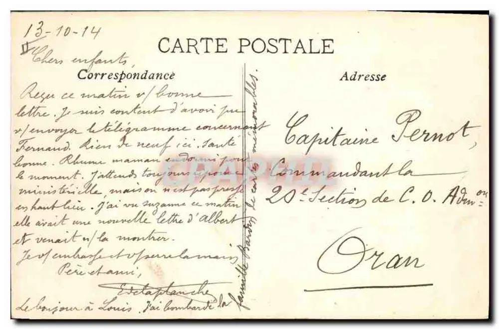 Marselha — O Castelo de If — CPHAPHIL - Verso