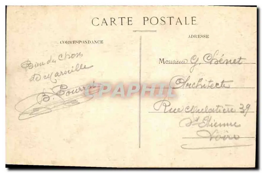 Marselha - Abadia de Saint-Victor - EL. n°45 - Verso