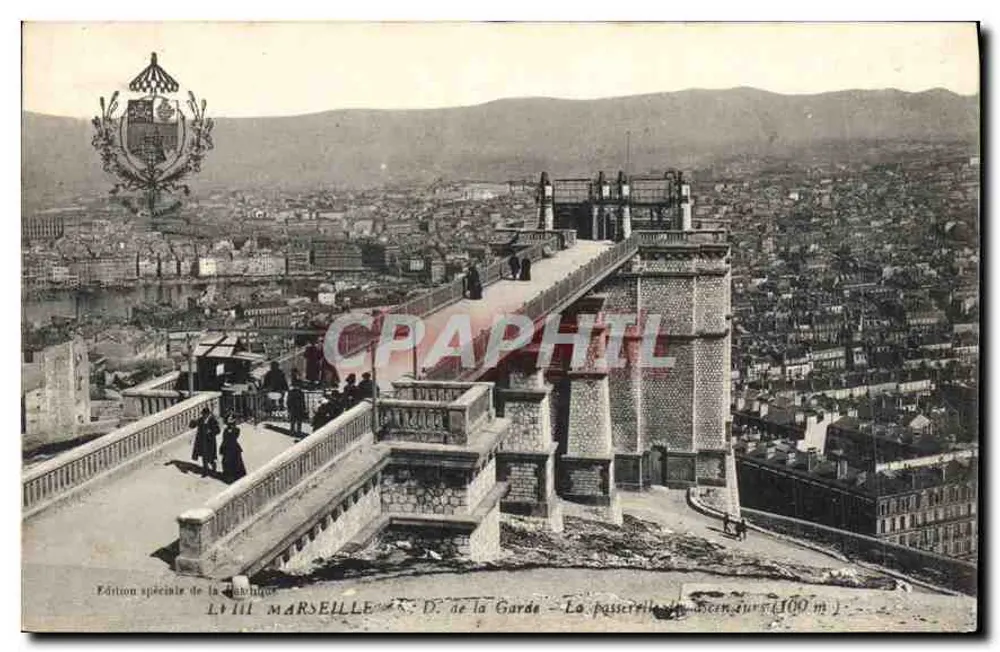 Marseille - D. de la Garde - Die Brücke bei 100 m - Vorderseite