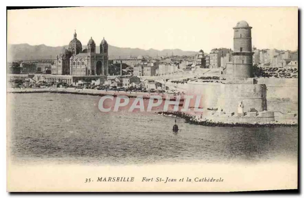 Marseille — Fort Saint-Jean und die Kathedrale — n°35 - Vorderseite