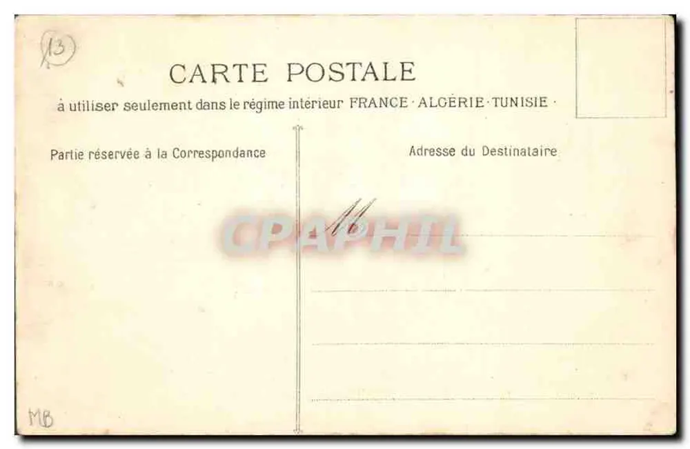 Marseille - Nossa Senhora da Guarda — vista da basílica e do campanário — editor Lachèze, n°5 - Verso