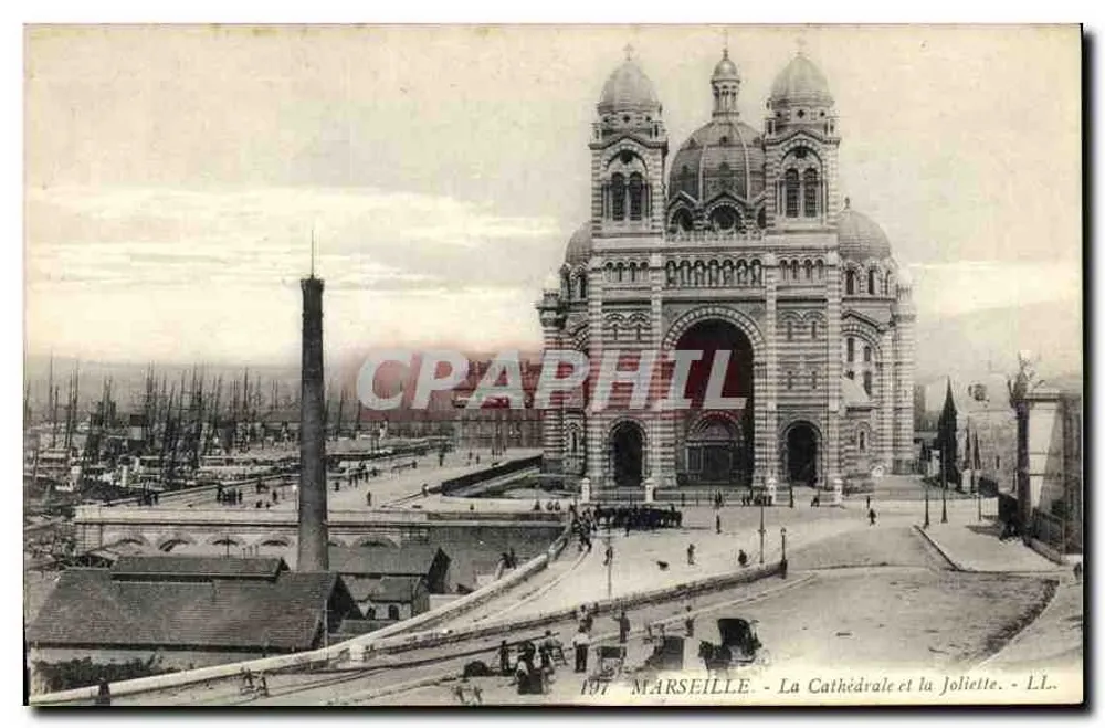 Marseille - La Cathédrale et la Joliette - LL. - Vorderseite